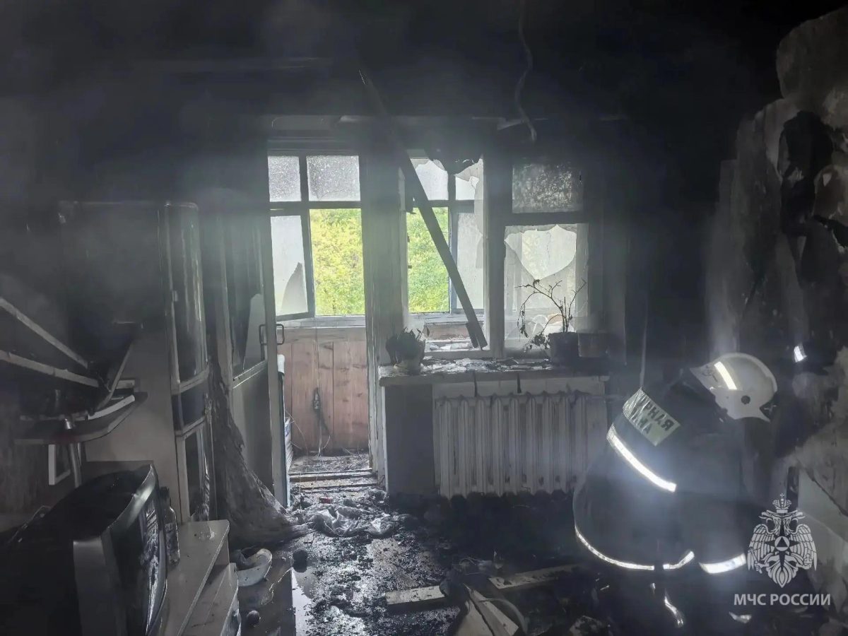 Один человек пострадал на пожаре в жилом доме в Дзержинске