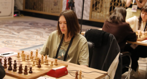 Екатерина Гольцева закрепилась на третьей позиции на шахматном Суперфинале