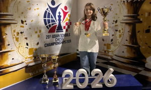 Кристина Завиваева выиграла три награды на первенстве Азии по шахматам