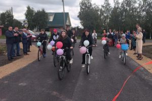 В селе Старое Ахматово Большеболдинского округа отремонтировали по нацпроекту дорогу по ул. Молодежной