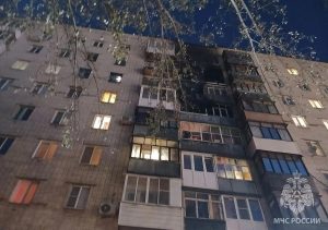 45 человек эвакуировали при пожаре в многоэтажном доме в Кстовском районе