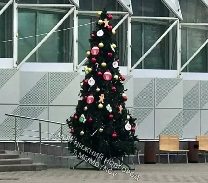 Первую новогоднюю елку заметили в Нижнем Новгороде