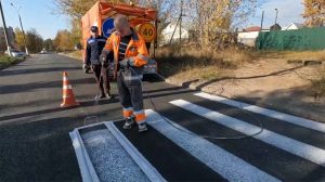 В Дзержинске идет обновление разметки, светофоров и дорожных знаков